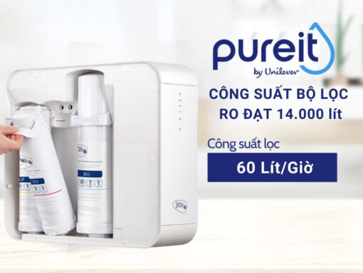 Công suất lọc 60 lít/giờ