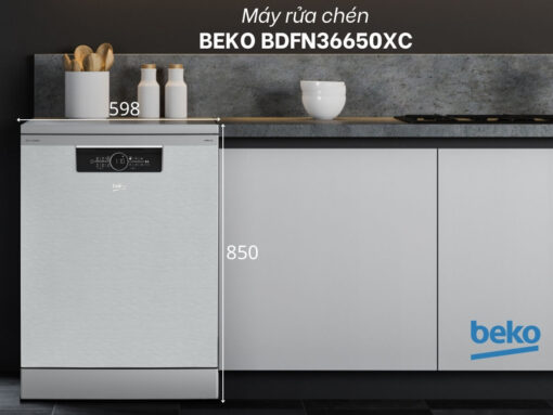 máy rửa chén beko bdfn36650xc Máy rửa chén Beko BDFN36650XC thiết kế độc lập sang trọng