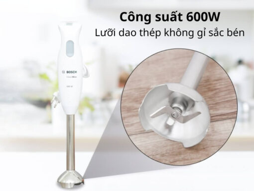 Công suất 600W, lưỡi dao thép không gỉ sắc bén