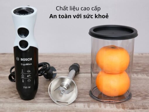 máy xay cầm tay bosch msm67160 (4) Chất liệu cao cấp, an toàn với sức khoẻ