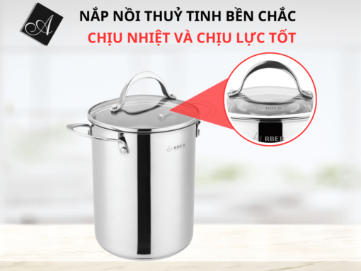 Nắp thuỷ tinh bền chắc, chịu nhiệt và chịu lực tốt