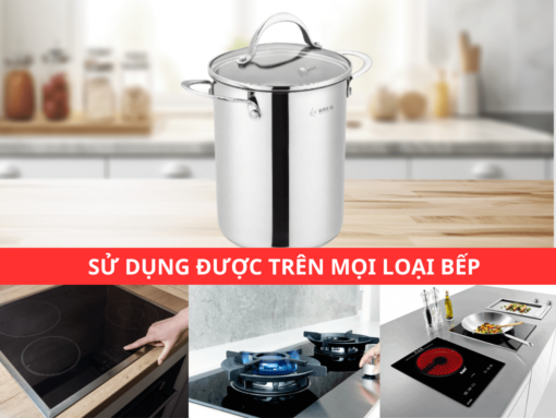 Sử dụng được trên mọi loại bếp