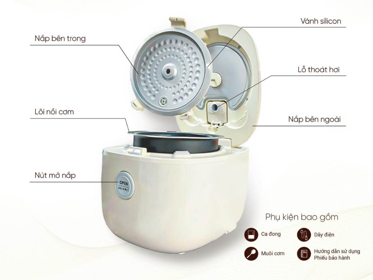Nồi cơm điện cao tần Kaiyo KRC-050