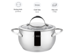 Nồi inox 3 đáy Arber AN-18C
