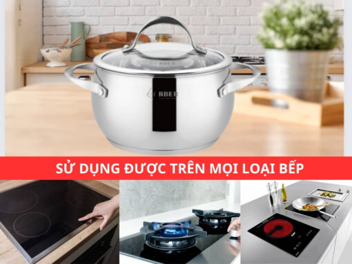 Sử dụng được trên mọi loại bếp