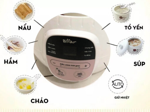 6 chế độ nấu tự động