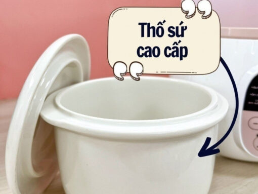 Lòng nồi bằng gốm ceramic chống dính và an toàn