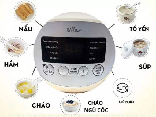 nồi nấu chậm bear sube002