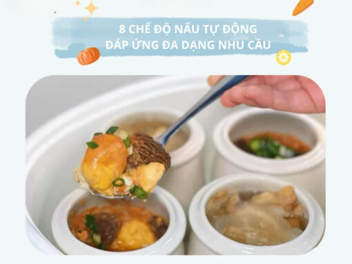 8 chế độ nấu tự động