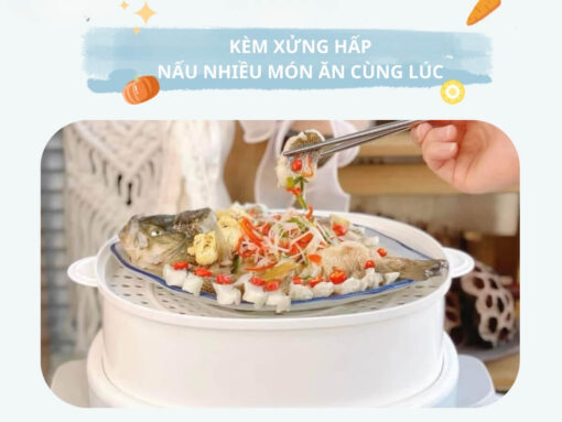 Kèm xửng hấp tiện dụng
