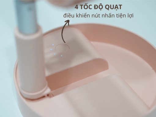 4 tốc độ quạt, điều khiển nút nhấn tiện lợi