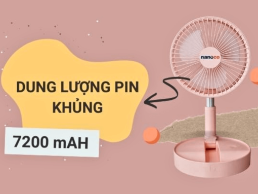 Pin 7200mAh, thời gian sử dụng tối đa đến 24 giờ