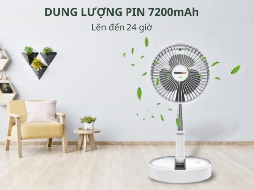 Pin 7200mAh, thời gian sử dụng tối đa đến 24 giờ