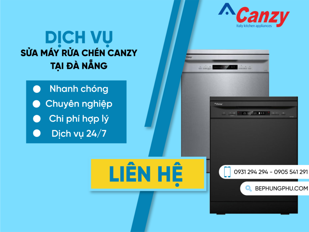 tin sua chua may rua chen CANZY