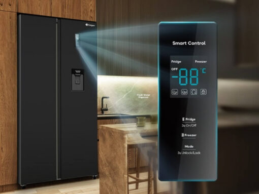 Điều khiển cảm ứng bên ngoài cửa tủ