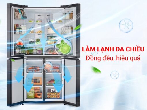 Hệ thống làm lạnh đa chiều làm lạnh đồng đều, hiệu quả