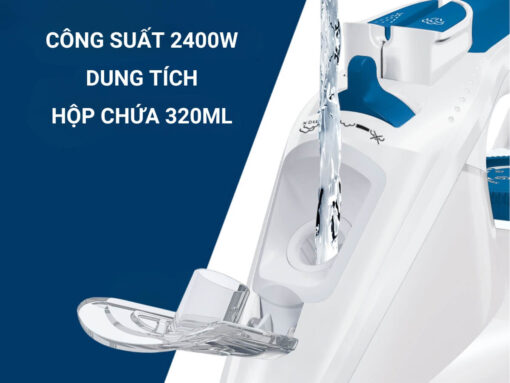 Công suất 2400W, dung tích hộp chứa nước 320ml