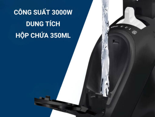 Công suất 3000W, dung tích hộp chứa nước 350ml