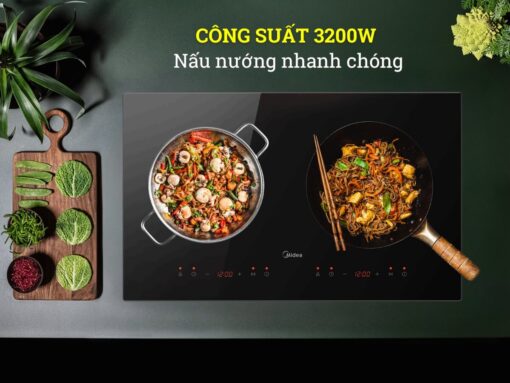 Công suất 3200W nấu nướng nhanh