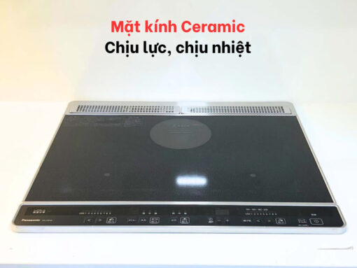 bếp điện từ panasonic kz-l32ak (3) Mặt kính Ceramic chịu lực, chịu nhiệt