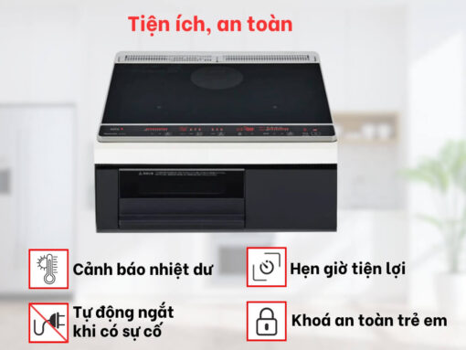 bếp điện từ panasonic kz-l32ak (6) Nhiều tính năng tiện ích tăng trải nghiệm người dùng