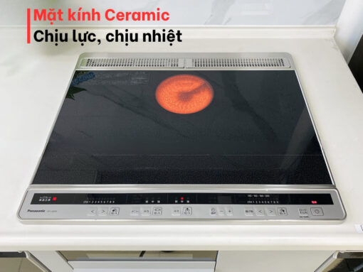 bếp điện từ panasonic kz-l32as (3) Mặt kính Ceramic chịu lực, chịu nhiệt