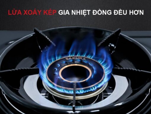 bếp gas sakura sa-796le (4) Công nghệ lửa xoáy kép DouFire mới