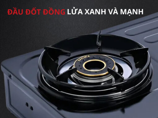 bếp gas sakura sa-796le (6) Đầu đốt đồng lửa xanh và mạnh