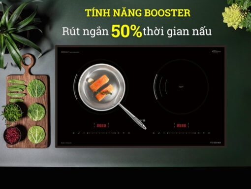 Gia nhiệt nhanh Booster giúp nấu nướng nhanh chóng