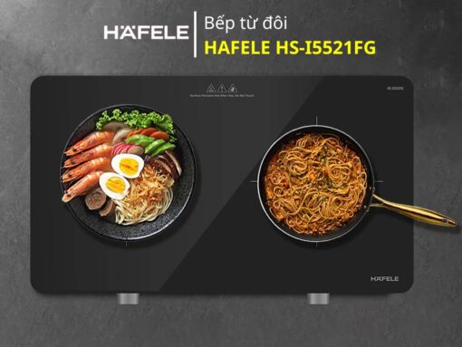 Bếp từ Hafele HS-I5521FG (536.66.850) thiết kế để bàn 2 vùng nấu tiện lợi