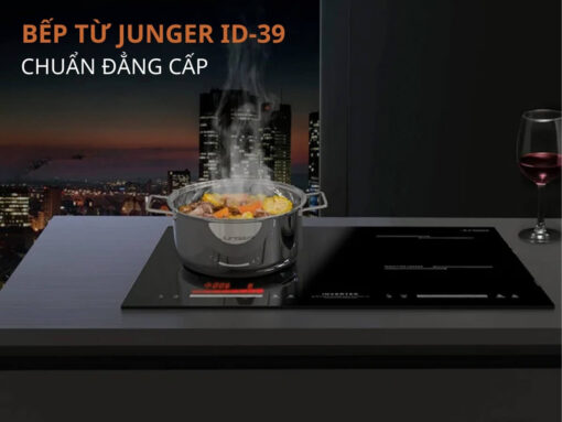 Bếp từ Junger ID-39 thiết kế 2 vùng nấu sang trọng