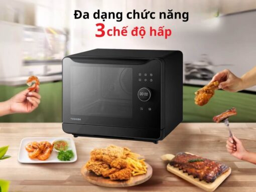 lò hấp nướng toshiba ms3-stq20se(bk) (2) 3 chế độ hấp linh hoạt