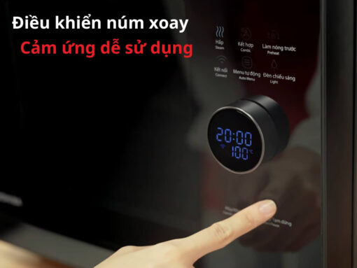 lò hấp nướng toshiba ms3-stq20se(bk) (3) Điều khiển núm xoay và cảm ứng dễ sử dụng