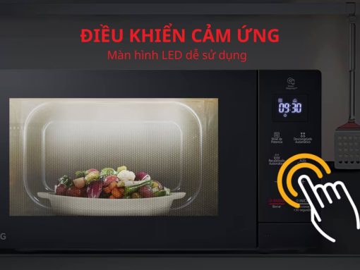 Điều khiển cảm ứng & màn hình LED dễ sử dụng