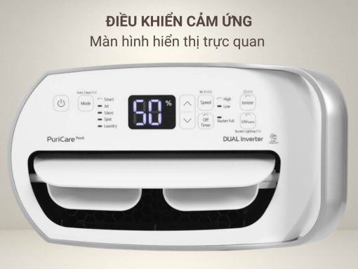 máy hút ẩm lg md16gqse0.abae (5) Điều khiển cảm ứng có màn hình hiển thị