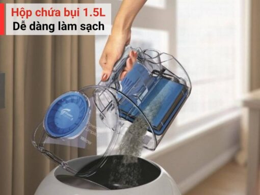 máy hút bụi philips fc9350 (3) Hộp chứa bụi 1.5L, dễ dàng làm sạch
