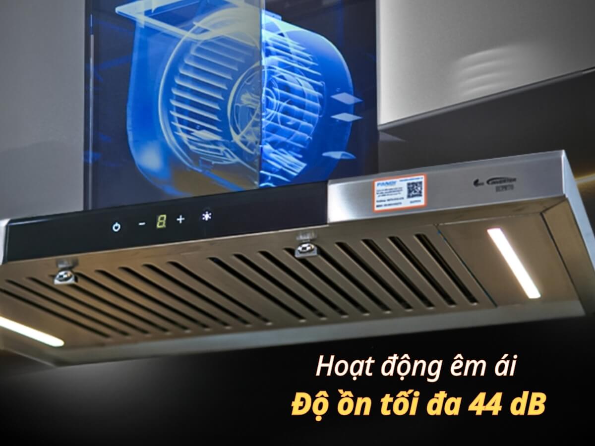 Hoạt động êm ái, độ ồn tối đa 44 dB