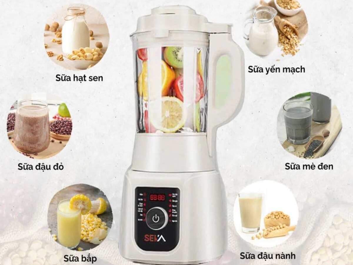 12 chương trình xay nấu cài đặt sẵn