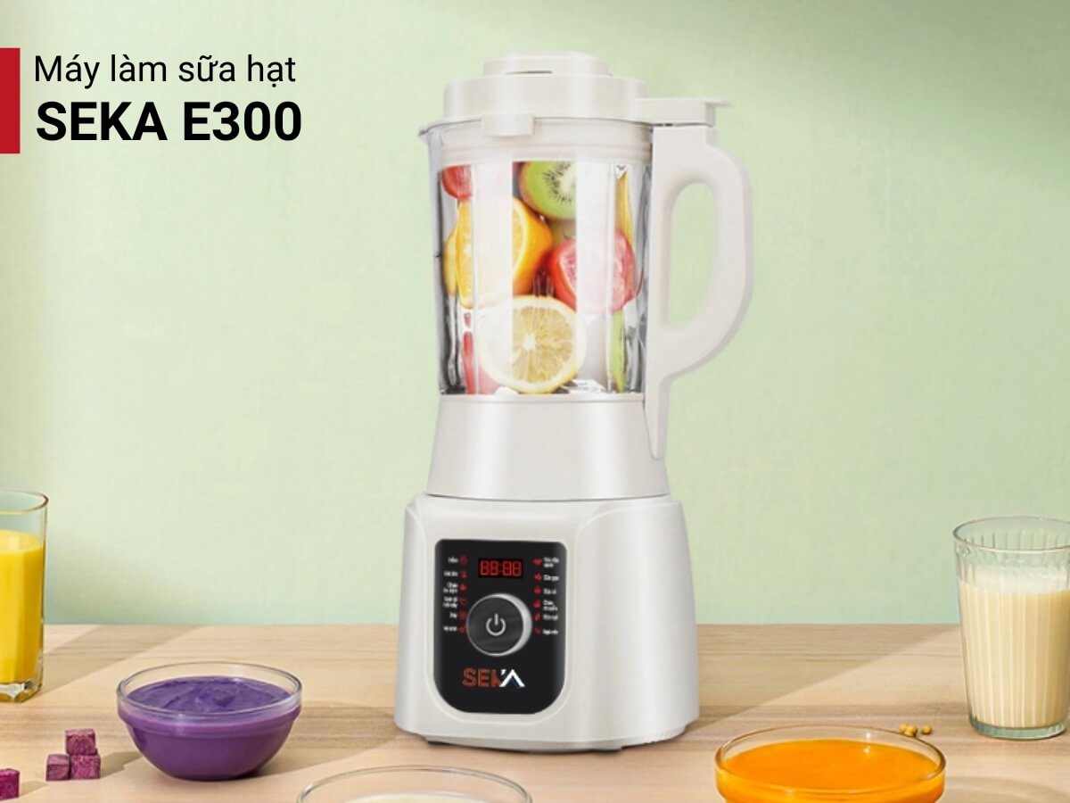 Máy làm sữa hạt Seka E300 thiết kế hiện đại, đẹp mắt