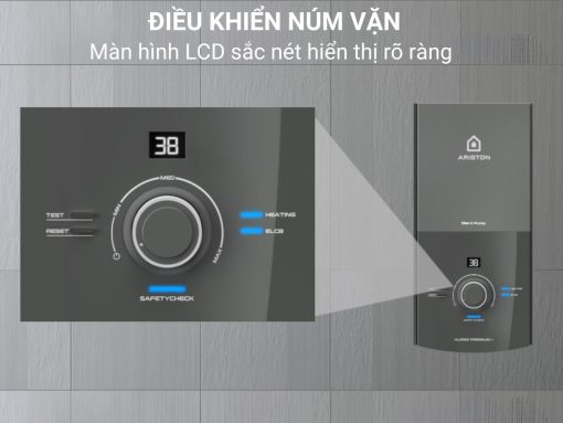 Điều khiển núm vặn, màn hình hiển thị nhiệt độ