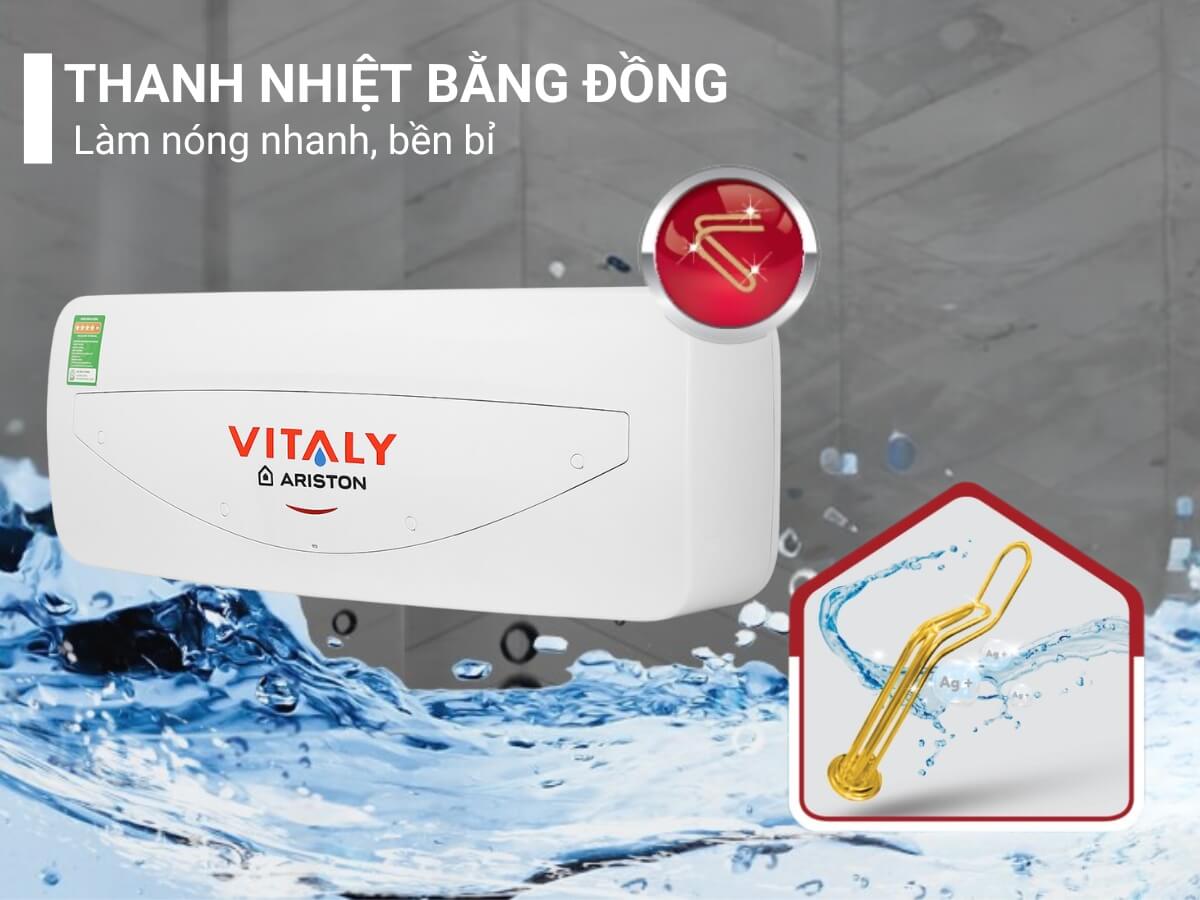 Thanh nhiệt bằng đồng làm nóng nhanh, bền bỉ