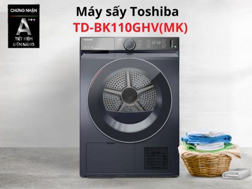 Máy sấy Toshiba TD-BK110GHV(MK) thiết kế cửa trước hiện đại, khối lượng sấy 10kg