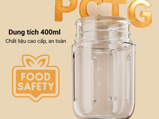 Dung tích 400ml, chất liệu cao cấp, an toàn