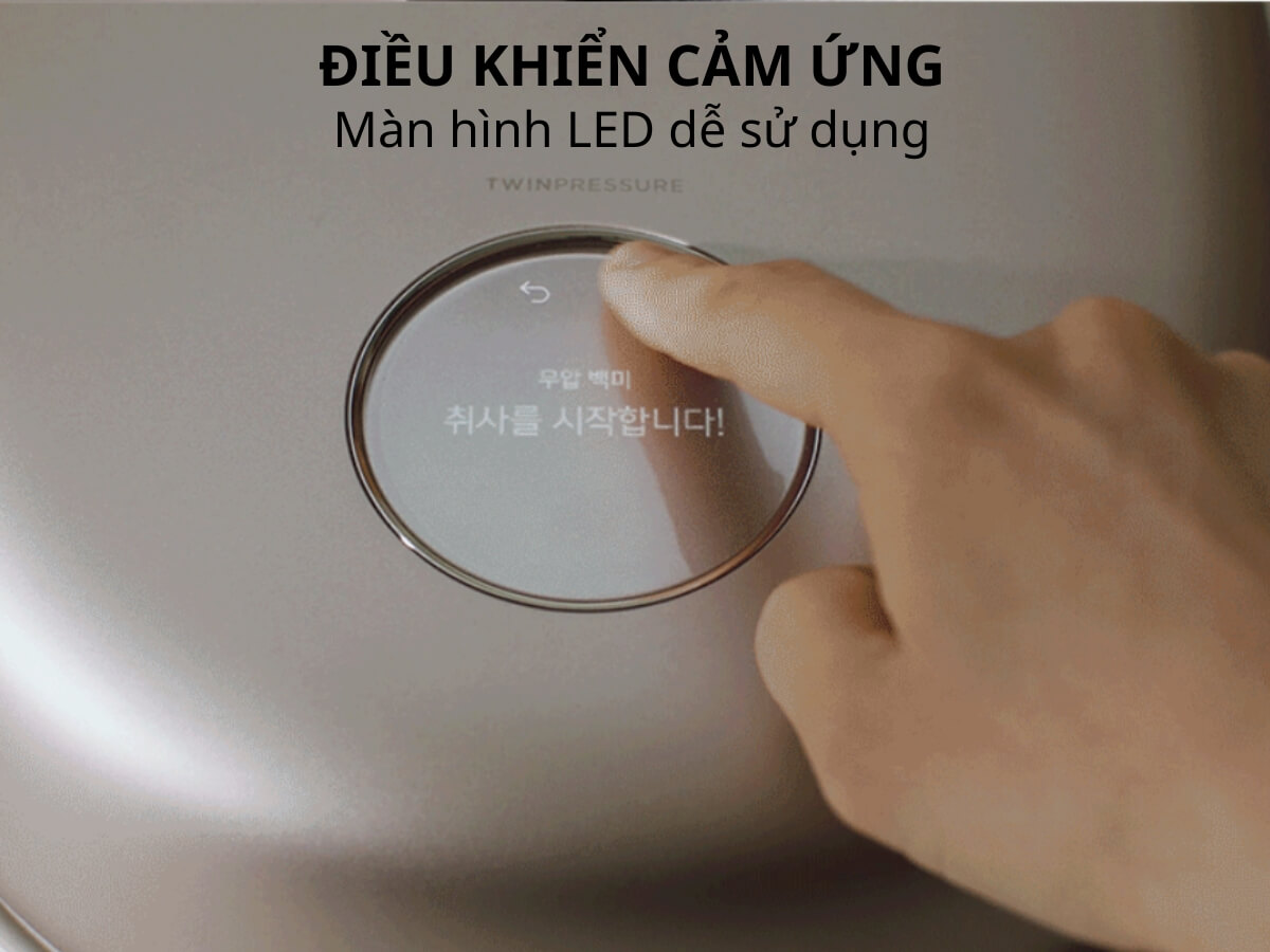 Điều khiển cảm ứng và màn hình LED