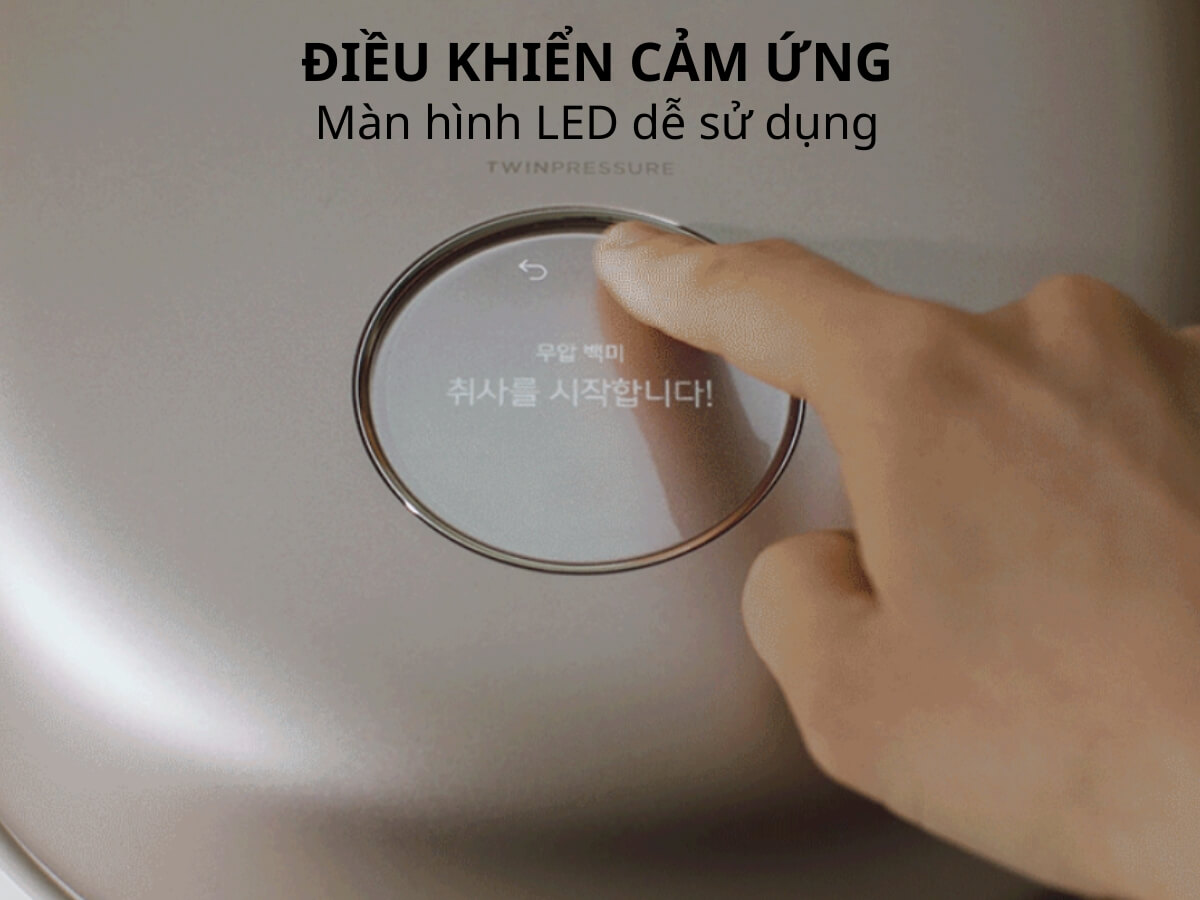 Điều khiển cảm ứng và màn hình LED