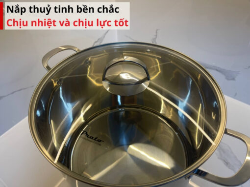 Nắp thuỷ tinh bền chắc, chịu nhiệt và chịu lực tốt