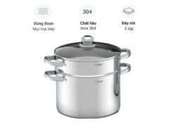 Nồi luộc gà kèm xửng hấp Arber AN30L