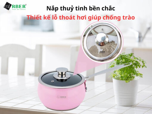 Nắp thuỷ tinh bền chắc, chịu nhiệt và chịu lực tốt