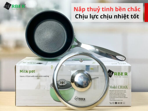 Nắp thuỷ tinh bền chắc, chịu nhiệt và chịu lực tốt