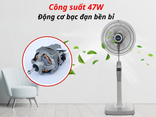 Công suất 47W, vận hành êm ái